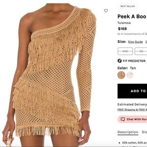 TULAROSA REVOLVE BOHEMIAN MINI BEACH DRESS